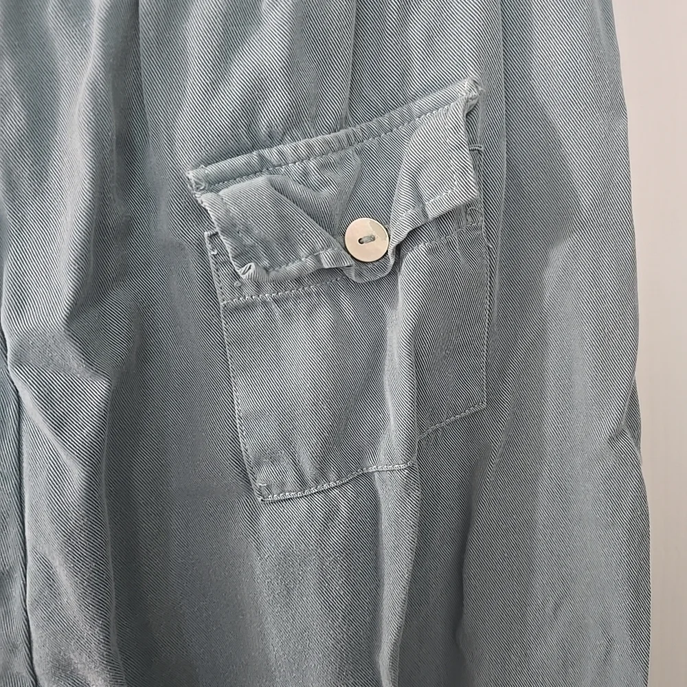Bryn Walker Pants Womens Size‎ Small Green Blue Elastic Waist Casual Made USA